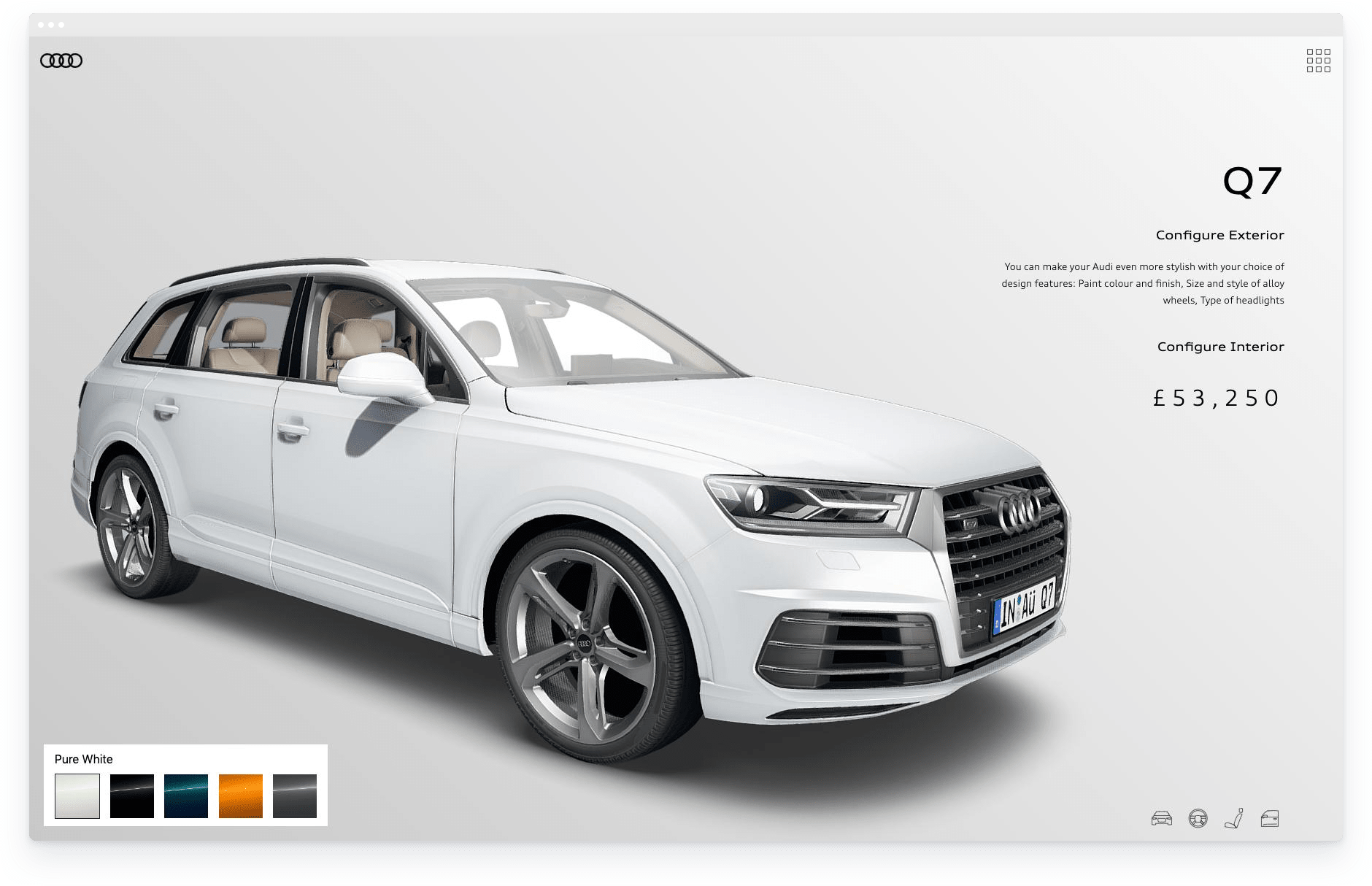 Audi configurator