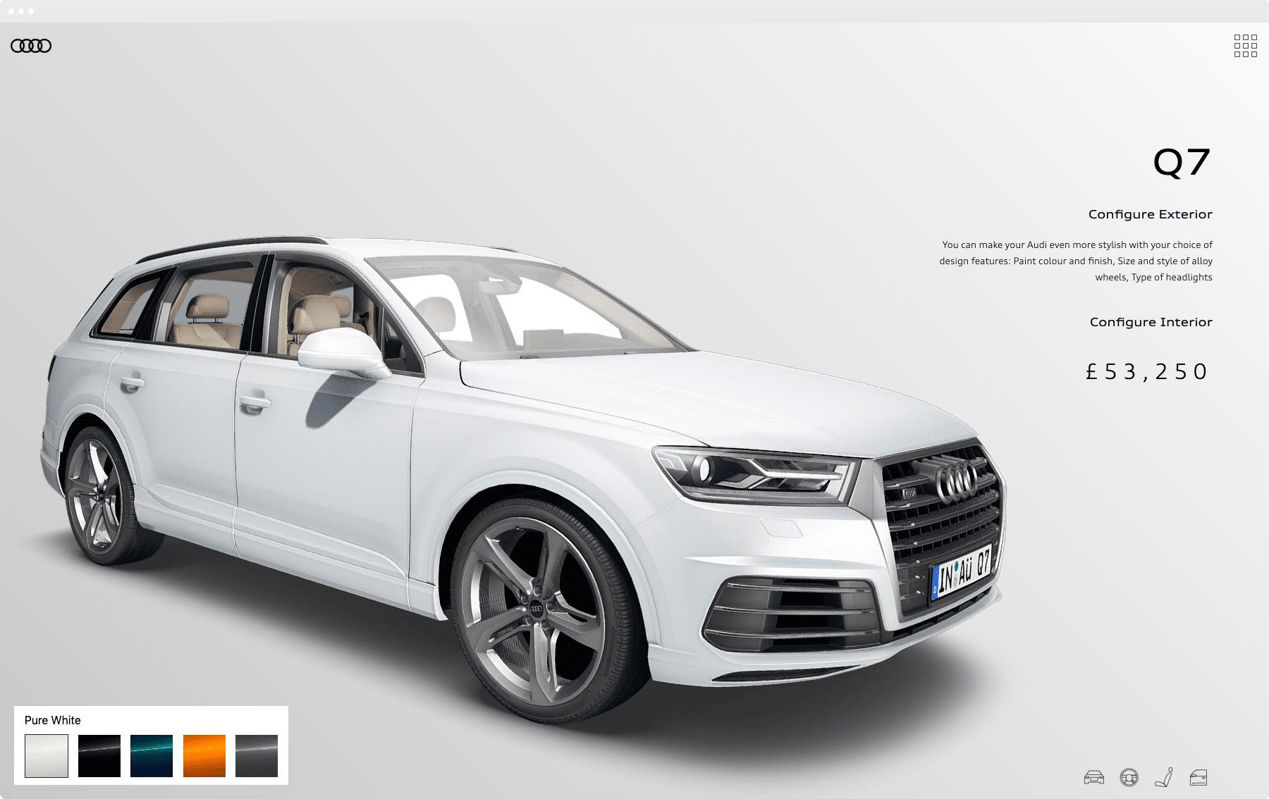 Audi configurator
